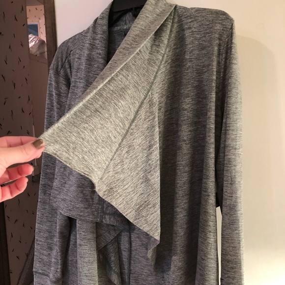 Nike Yoga Draped Open Front Dri-fit Cardigan - Picture 6 of 9